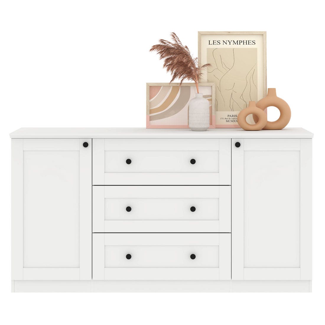 Storage Furniture 150 cm. Moneta White color White