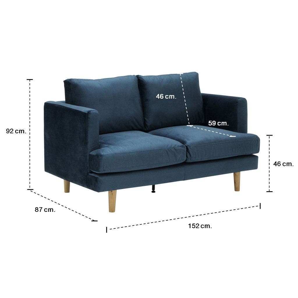 Russell Sofa 2 Seat Navy blue Navy Blue