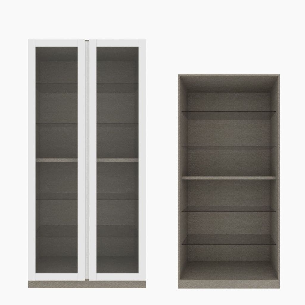 Wardrobe Showcase OP-G 100 cm. Blox White Multi-color