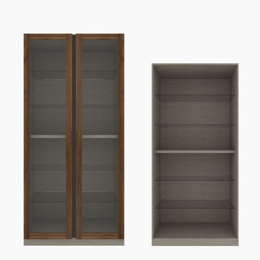 Wardrobe Showcase OP-G 100 cm. Blox Dark Wood Dark Wood