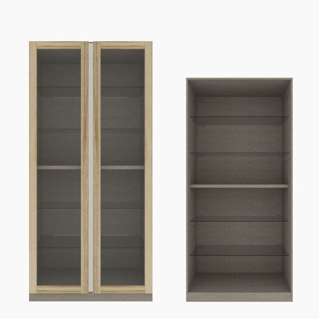 Wardrobe Showcase OP-G 100 cm. Blox Light Wood Light Wood