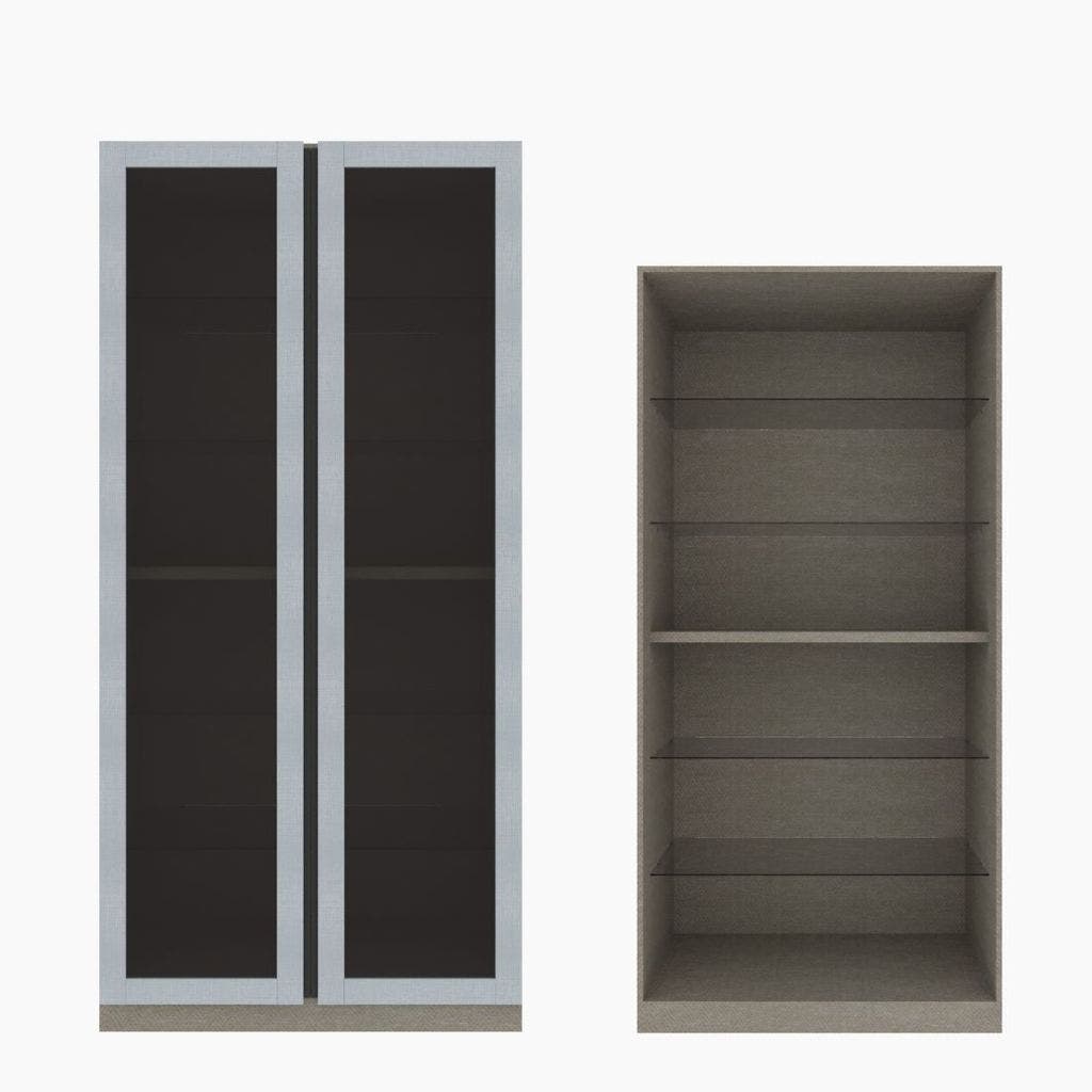 Wardrobe Showcase OP-G 100 cm. Blox Light Grey