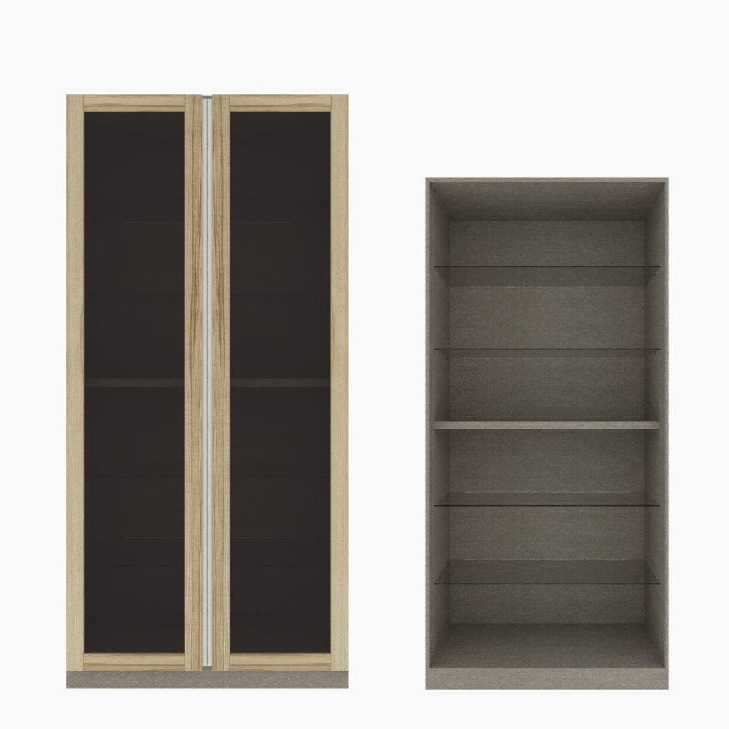 Wardrobe Showcase OP-G 100 cm. Blox Light Wood Light Wood