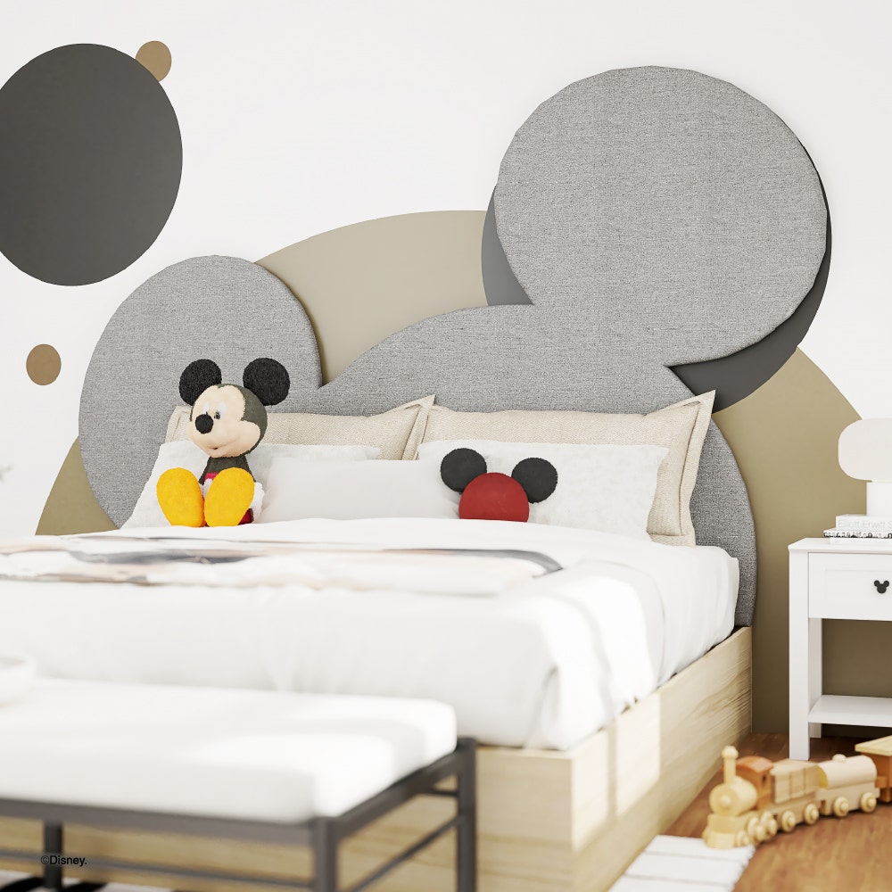 ผนังหัวเตียงประดับ Disney รุ่น MICKEY-MC สีเทา