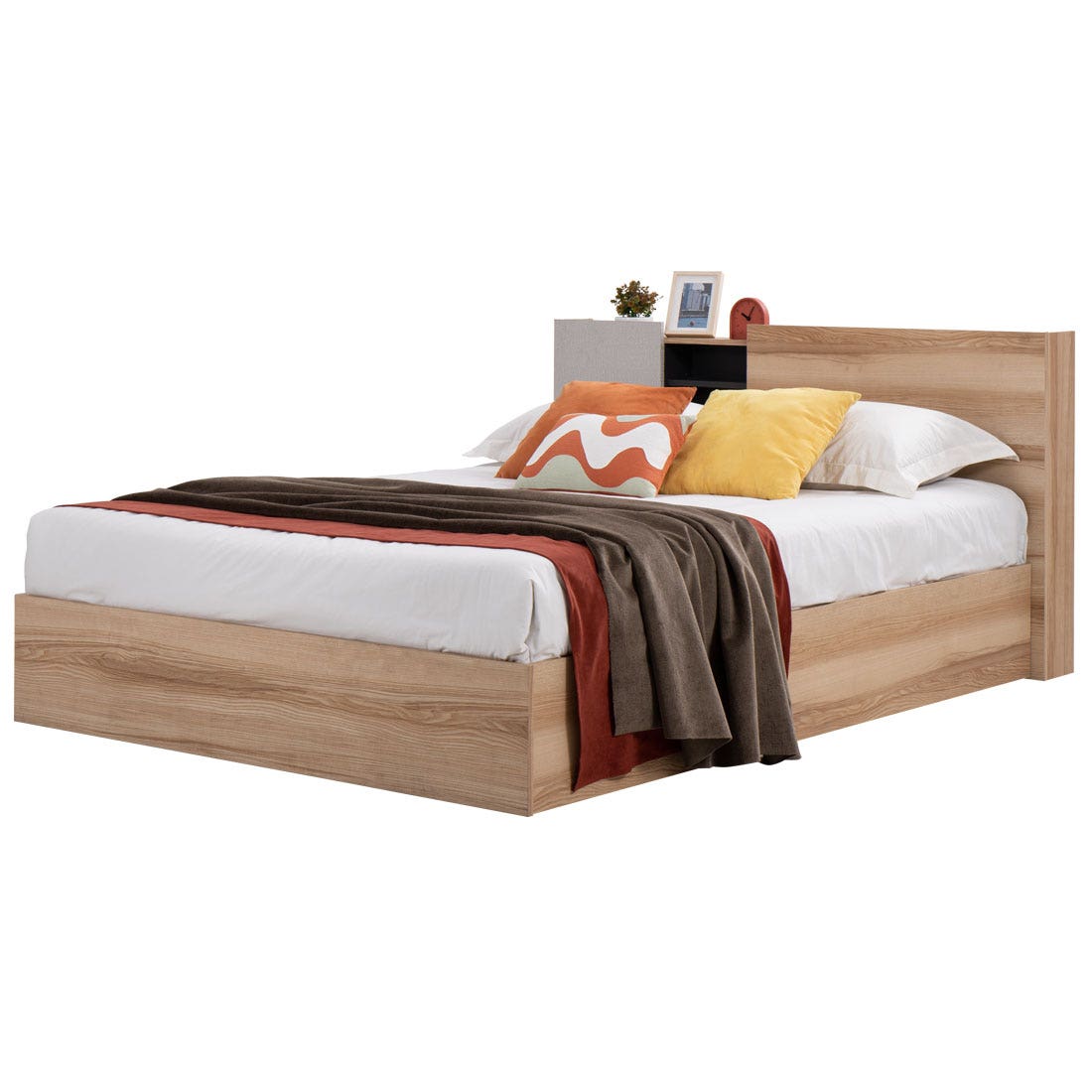 6 ft. Bed Mavis Light Wood