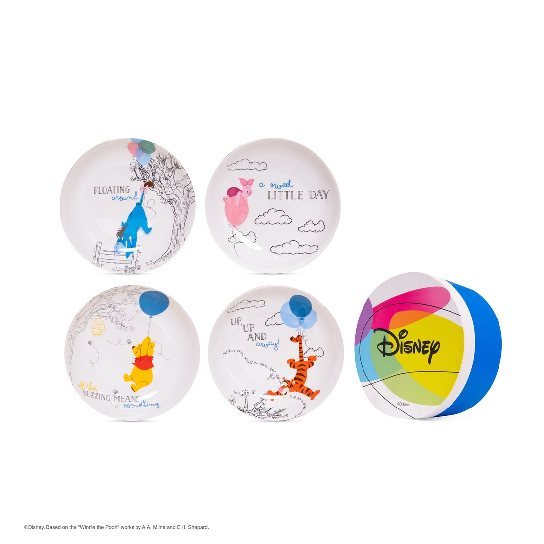 จานเซรามิค ชุด2ชิ้น DISNEY HOME PLATE#PL92262DND1BCTA5  POOH