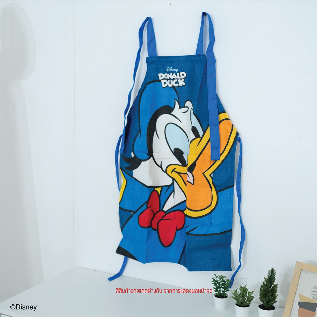 ผ้ากันเปื้อน DISNEY รุ่น MICKEY-DONALD DUCK/DS2 สีน้ำเงิน