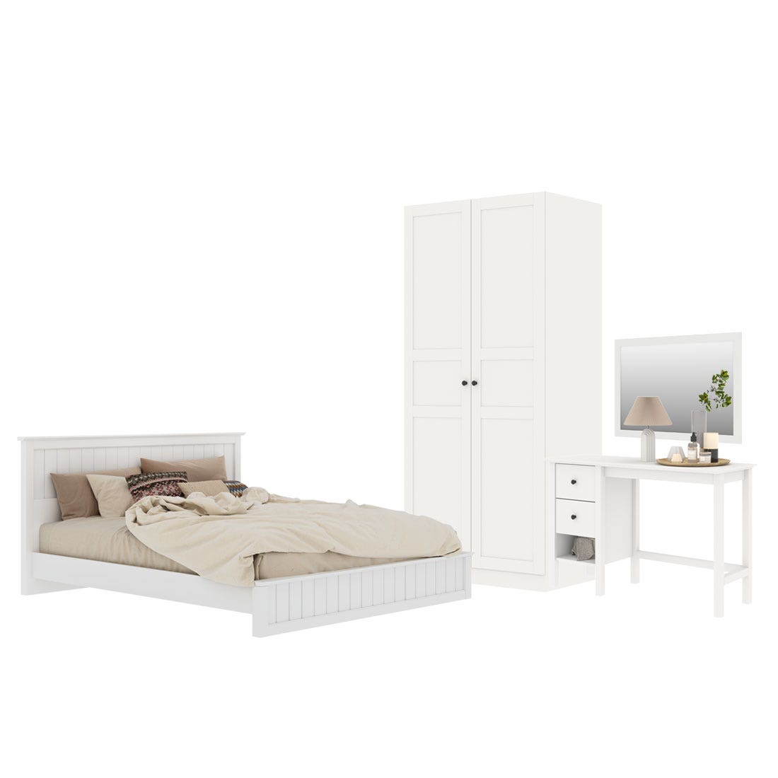 Bedroom Sets Moneta 5' & WE 90 White White