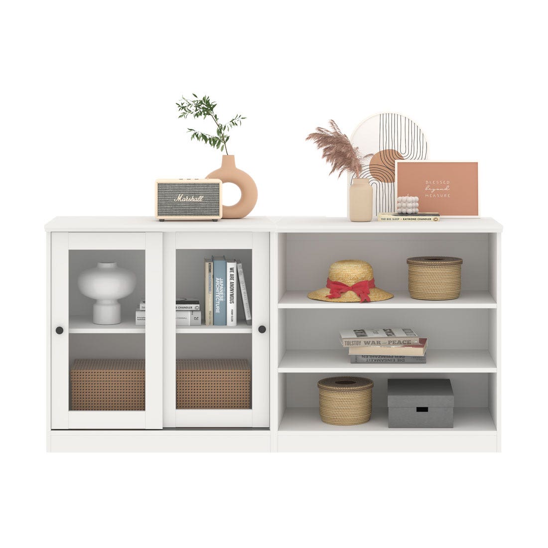 Storage Furniture 160 cm. Moneta White