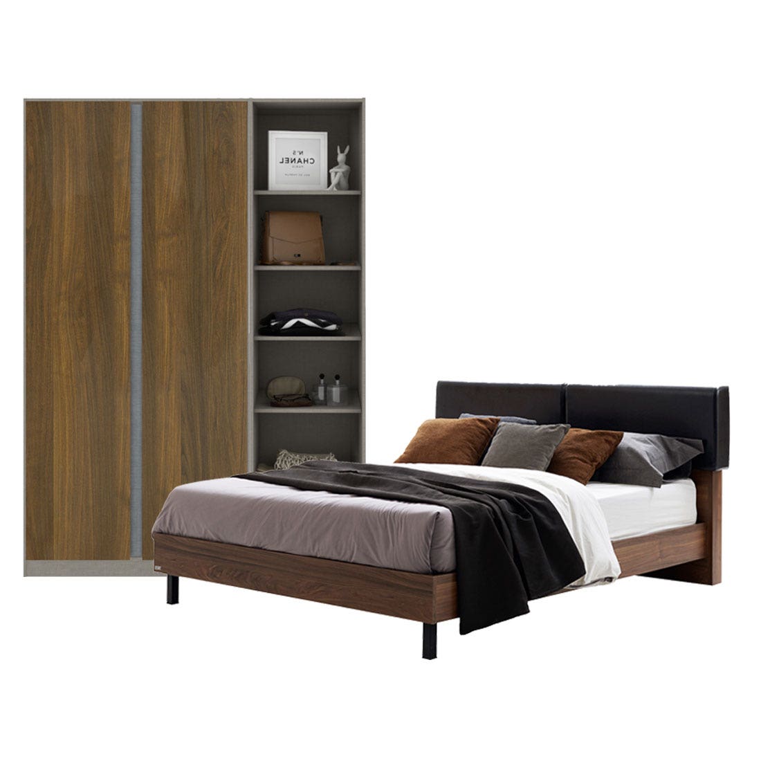 Bedroom Sets Tavern 5' & Blox WD150 Dark wood Dark Wood