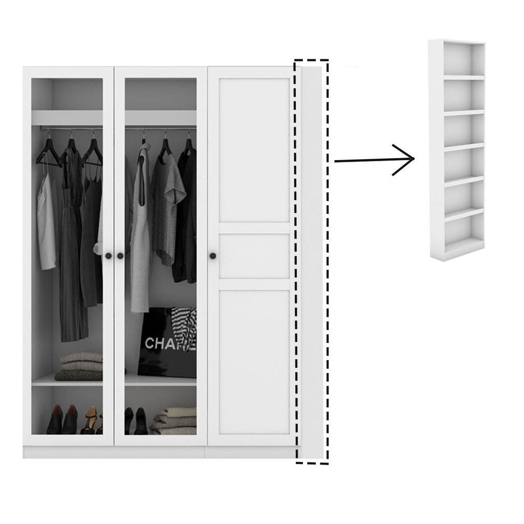 Wardrobe 170 cm. Blox Fit in White White