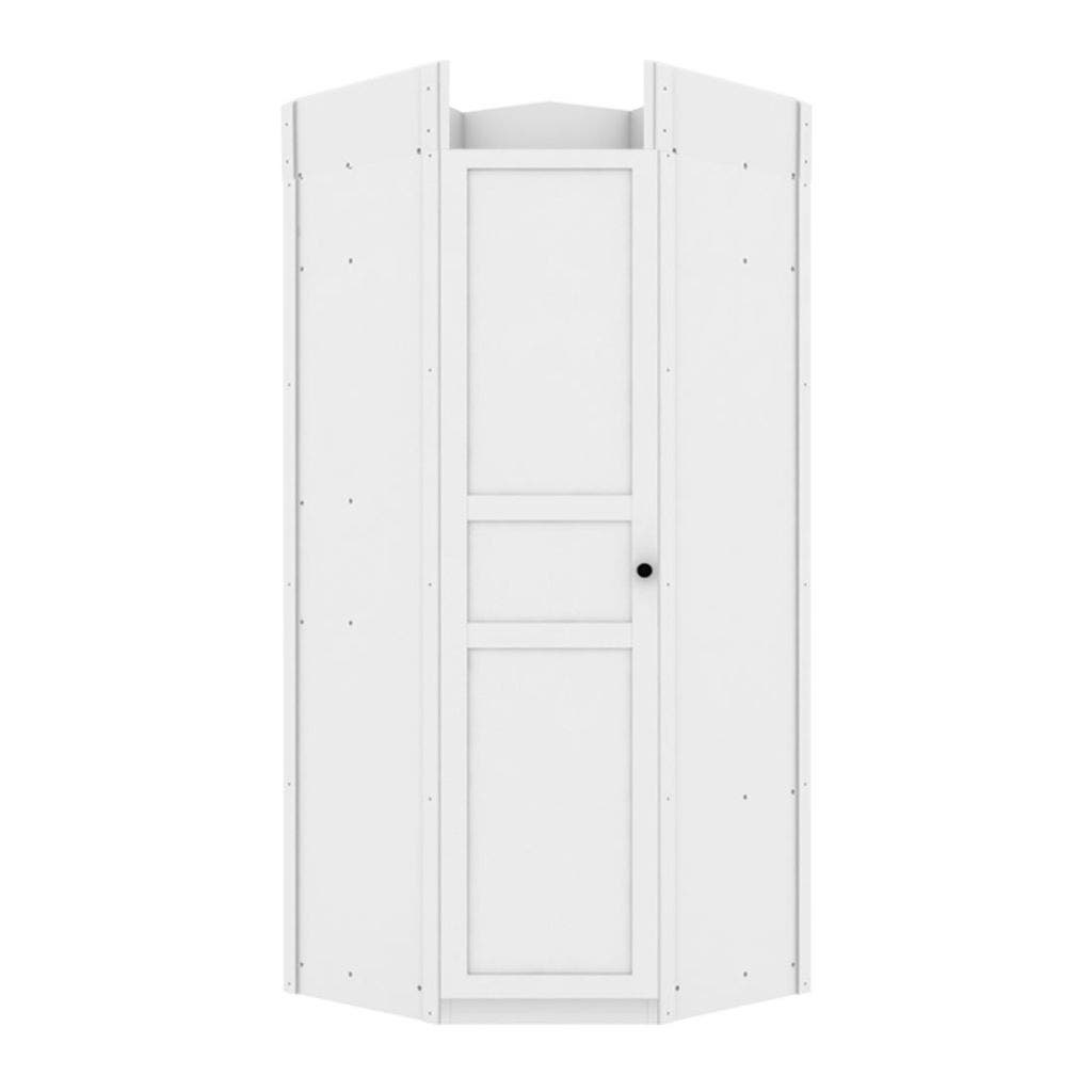 Corner Wardrobe 96 cm. Blox White White