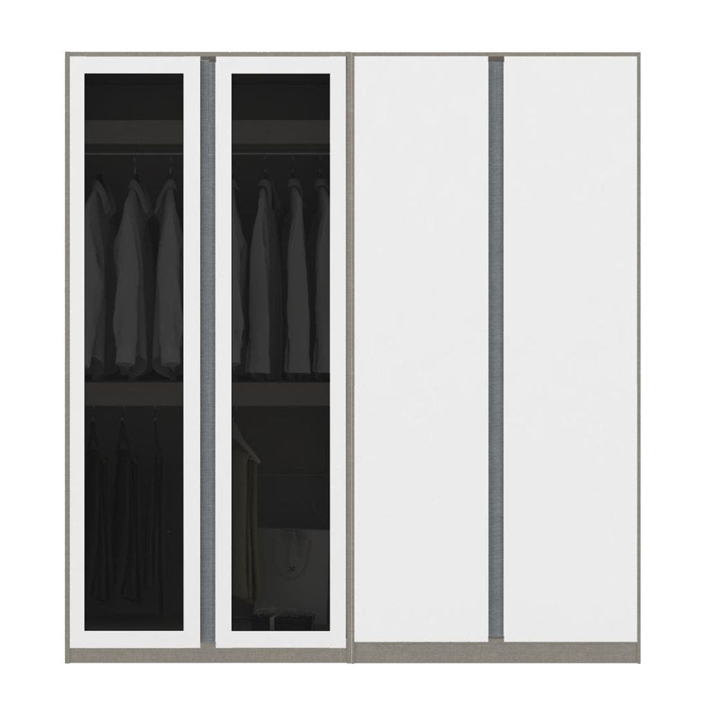 Wardrobe 200 cm. Blox Fit in White