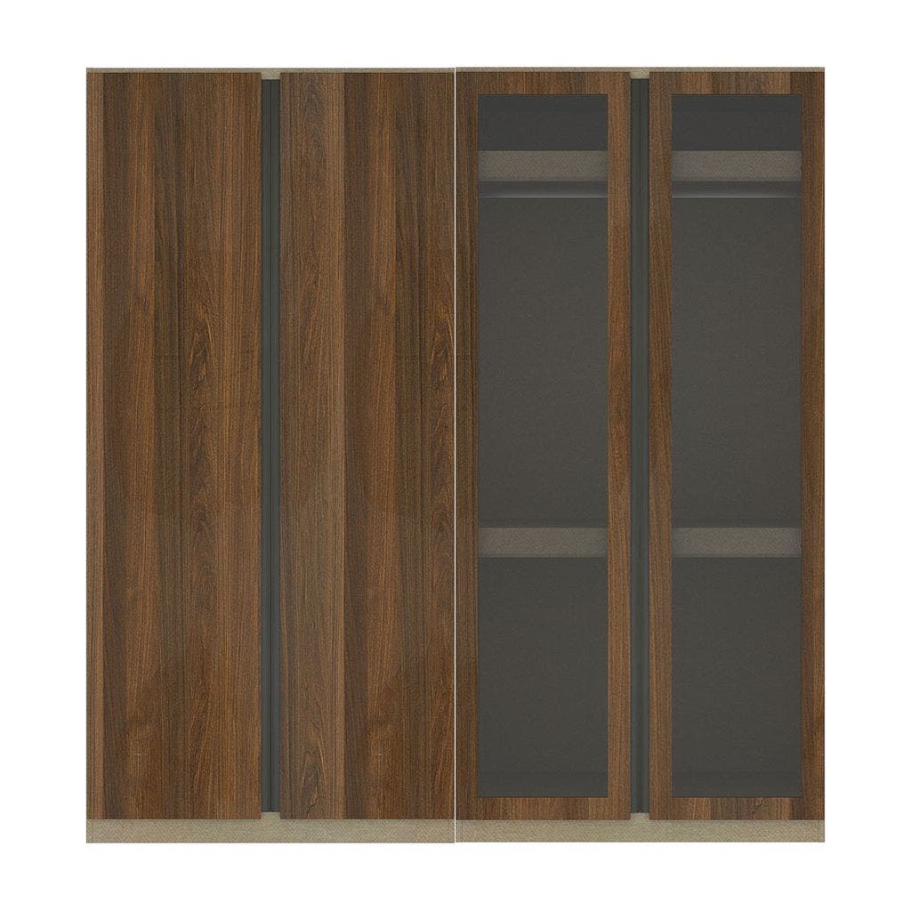 Wardrobe 150 cm. Blox Fit in Dark Wood Dark Wood