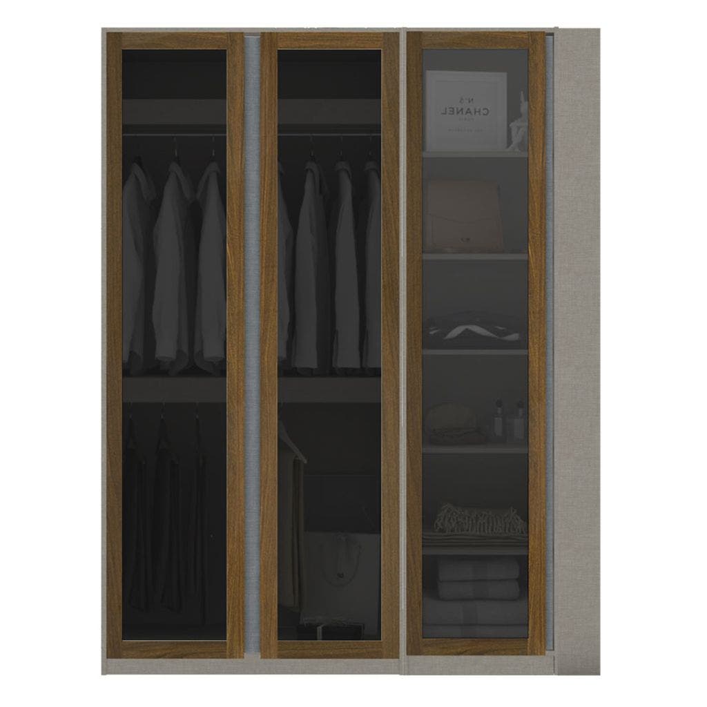 Wardrobe 170 cm. Blox Fit in Dark Wood Dark Wood