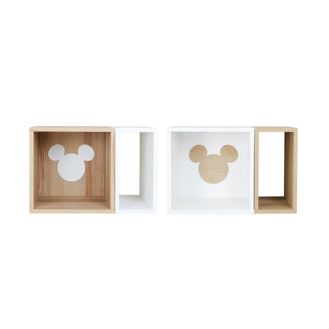 เซตกล่องโล่ง 2 ชิ้น Disney รุ่น MICKEYCUBE-C/2S